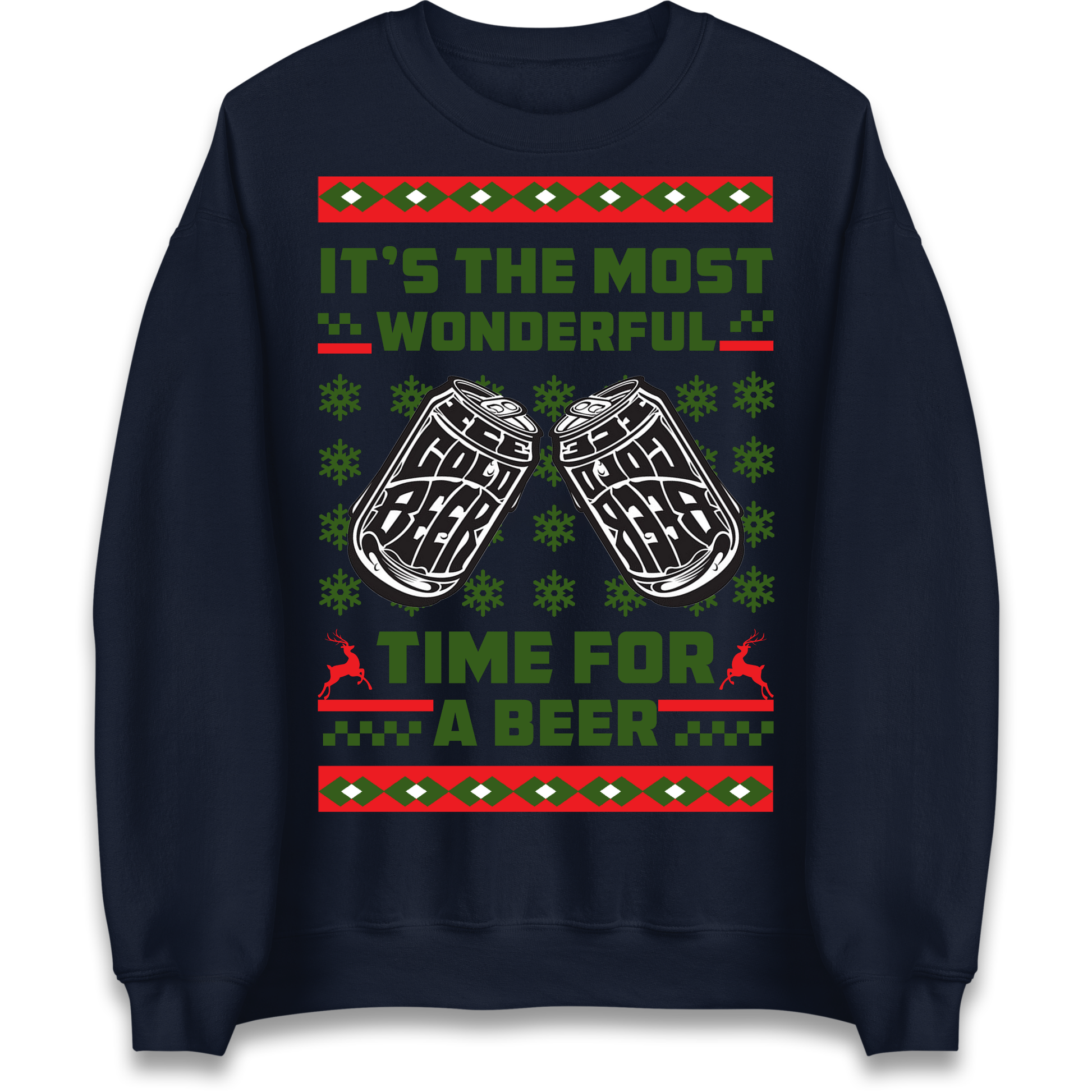 Its The Most Wonderful Time For A Beer Christmas Sweatshirt