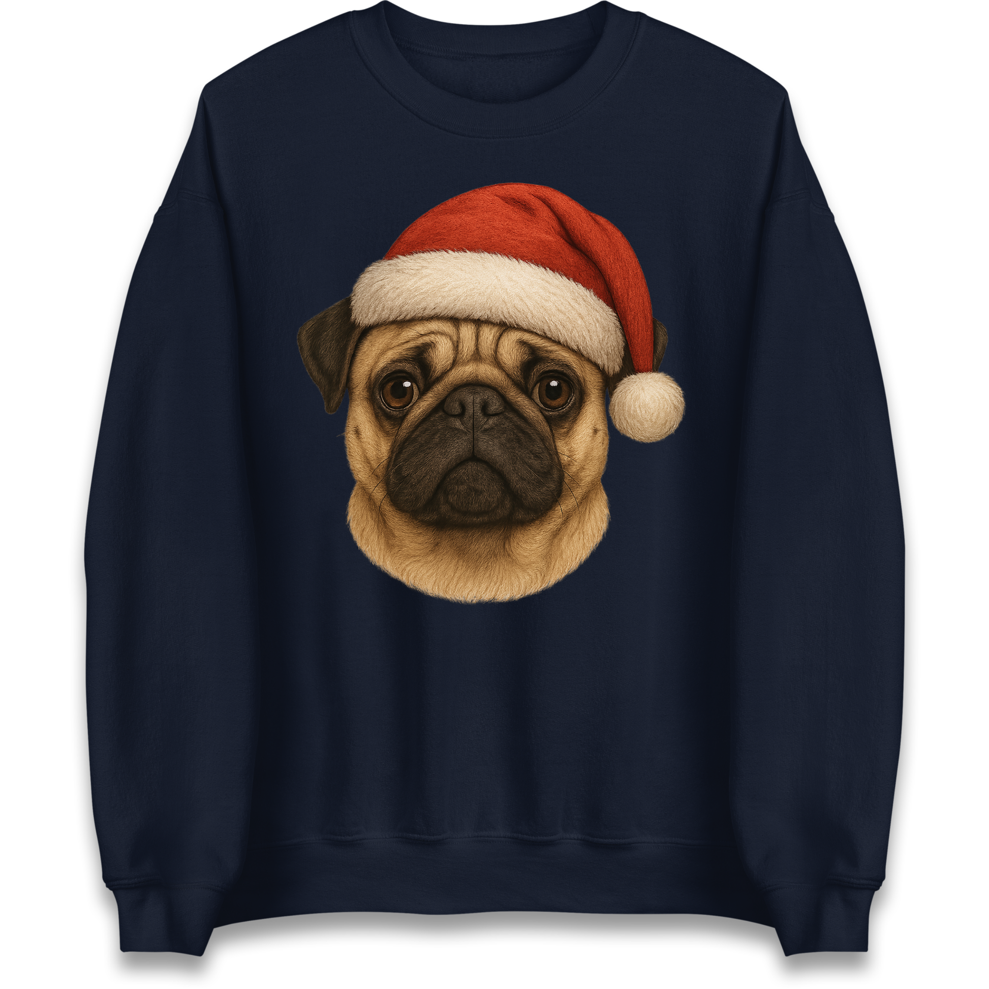 Pug Face Christmas Sweatshirt