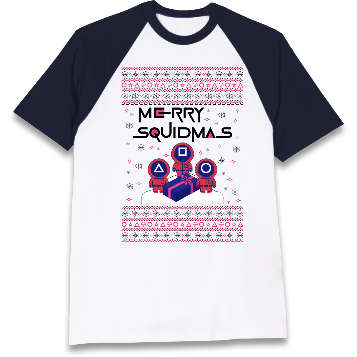Squid Games Christmas Raglan T Shirt