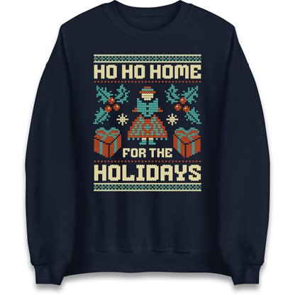 HO HO Home For the Holidays Christmas Sweatshirt