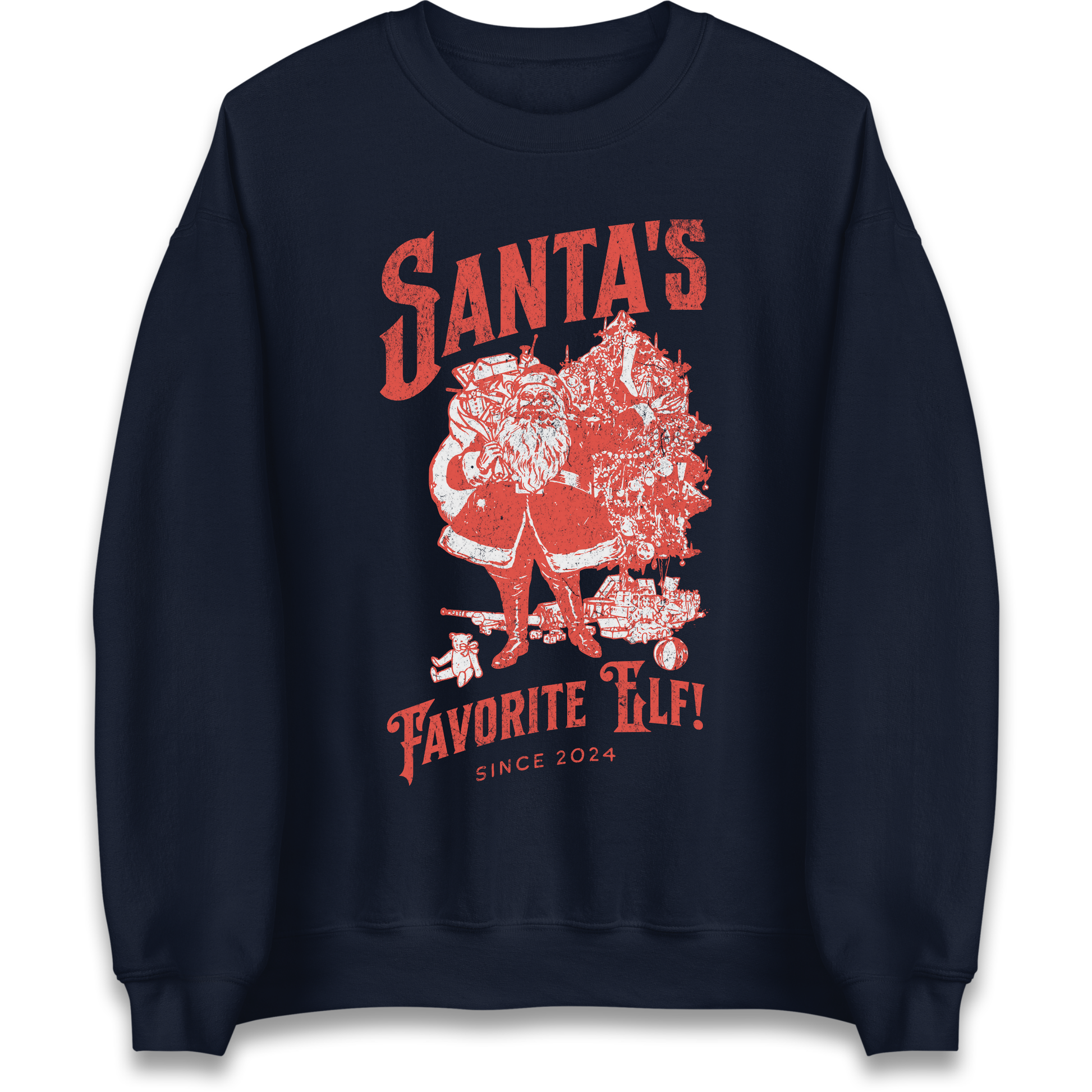 Santas Favourite Elf Christmas Sweatshirt