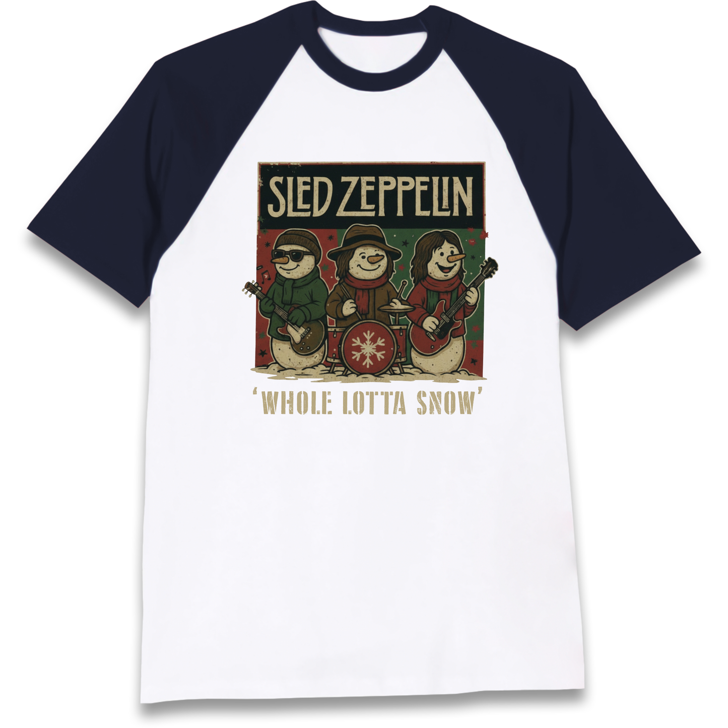 Led Zeppelin Christmas Raglan T Shirt