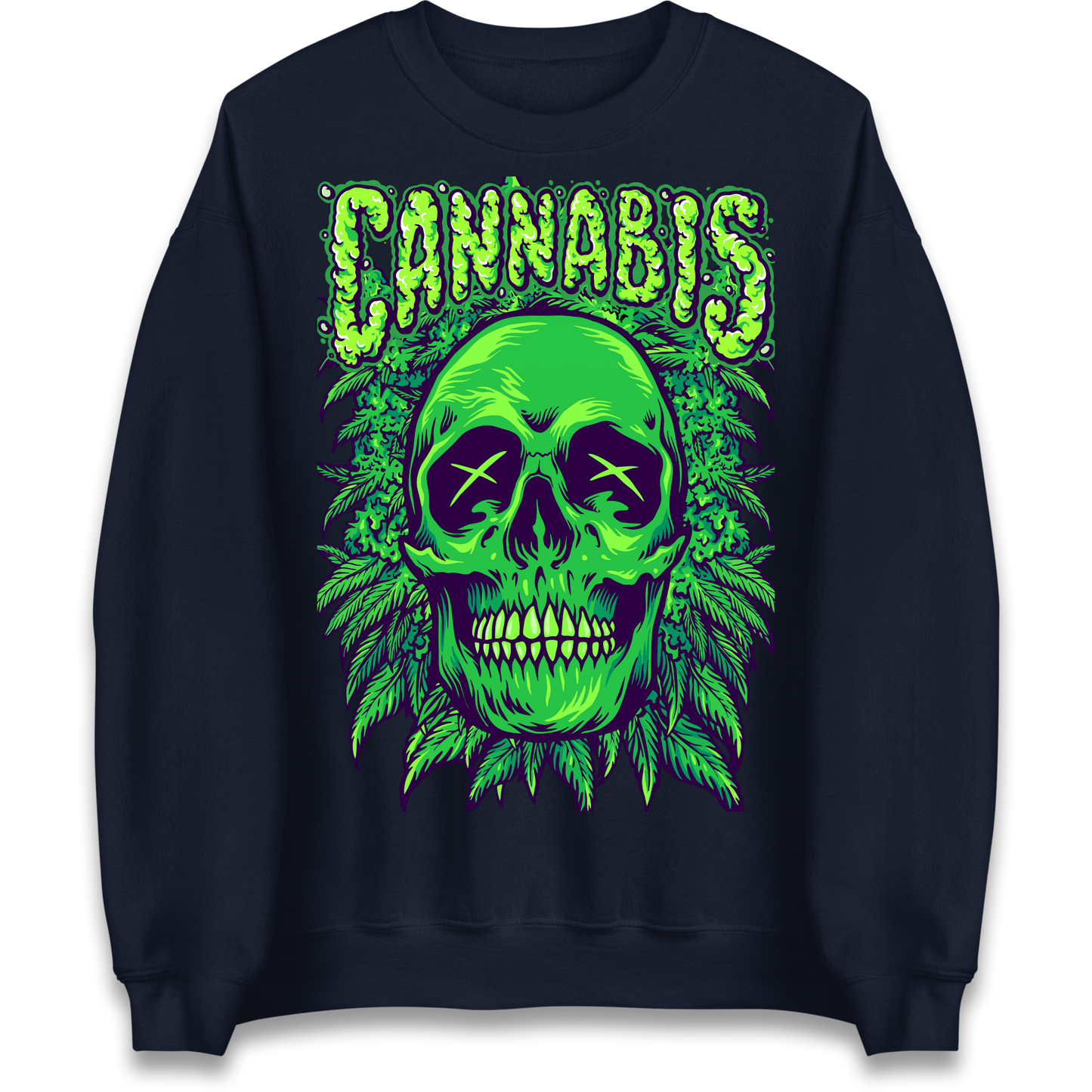 Cannabis Skull Sweatshirt