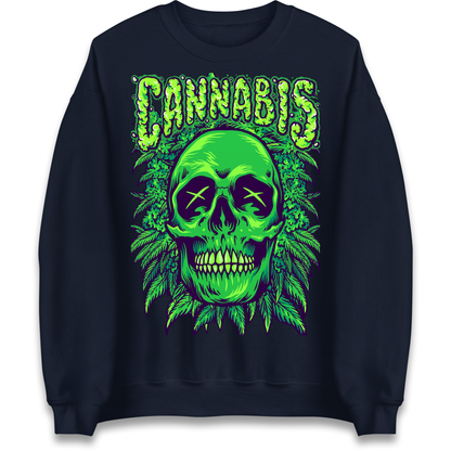 Cannabis Skull Sweatshirt