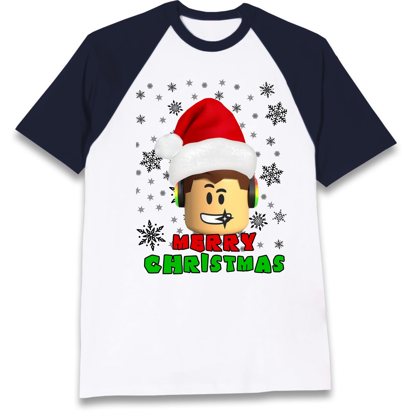 Roblox christmas Raglan T Shirt