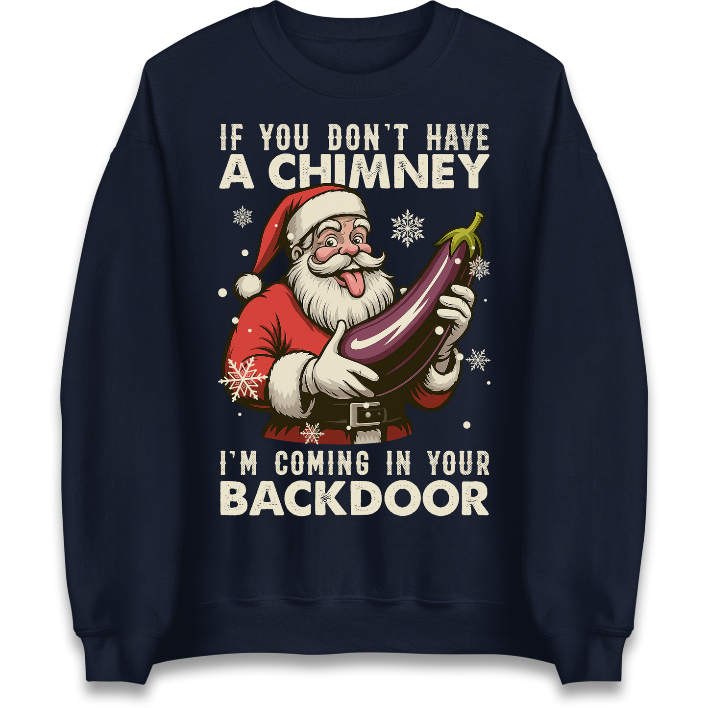 Santa Back Door Sweatshirt
