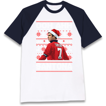 M'nchester United Christmas Raglan T Shirt