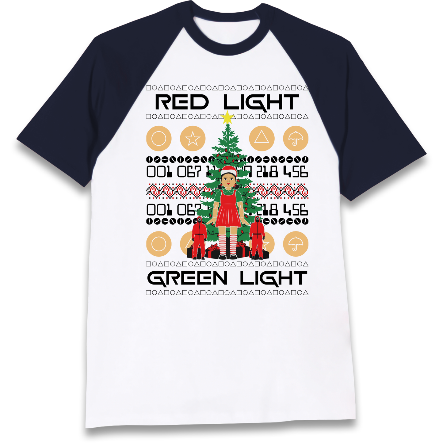 Squid Game Christmas Raglan T Shirt
