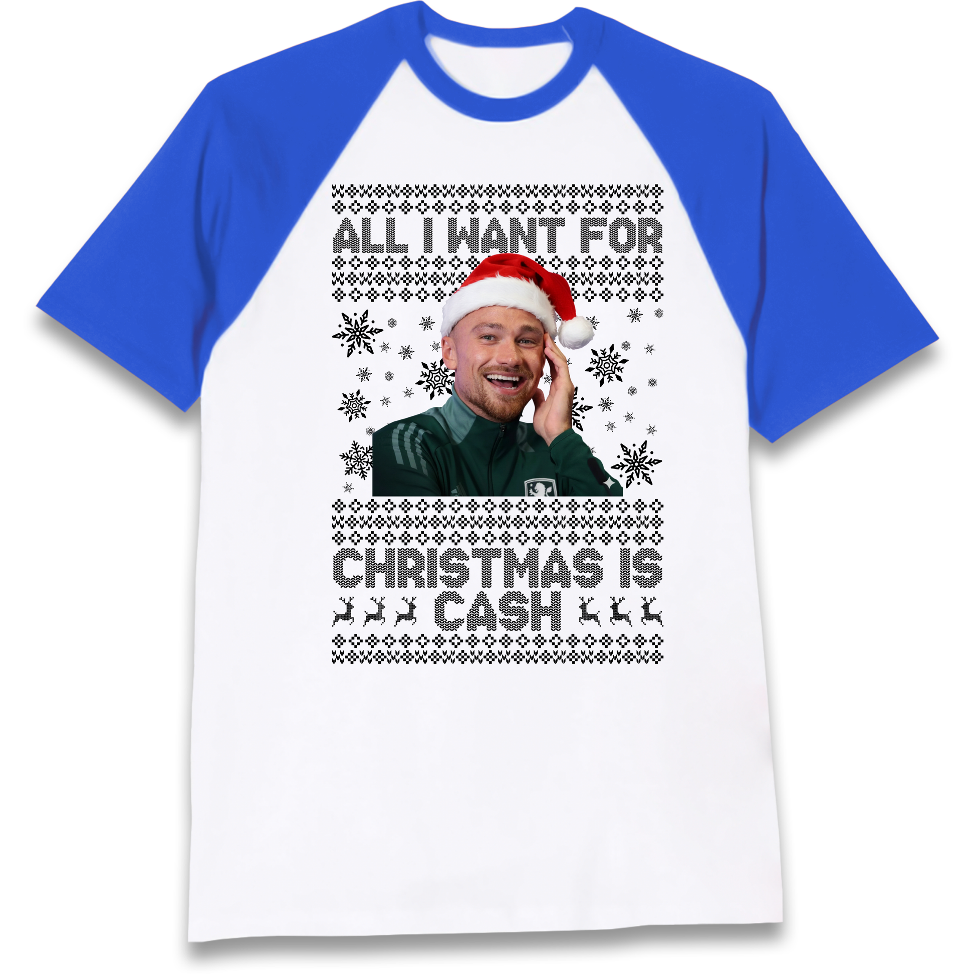 Matt Cash Christmas Raglan T Shirt