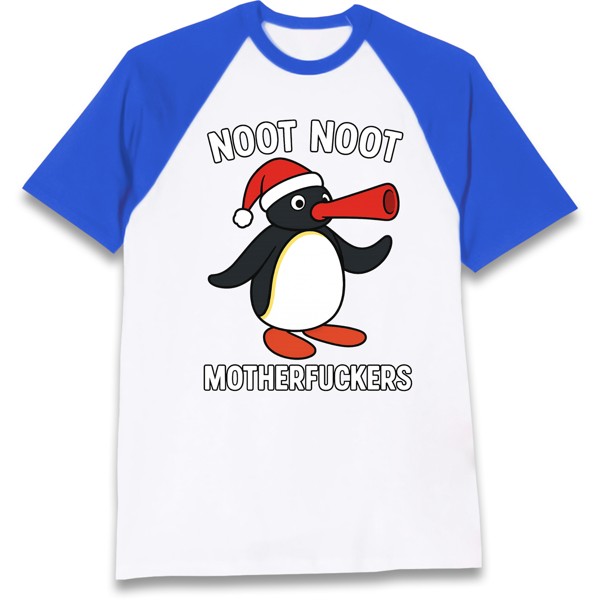 Pingu Christmas Raglan T Shirt