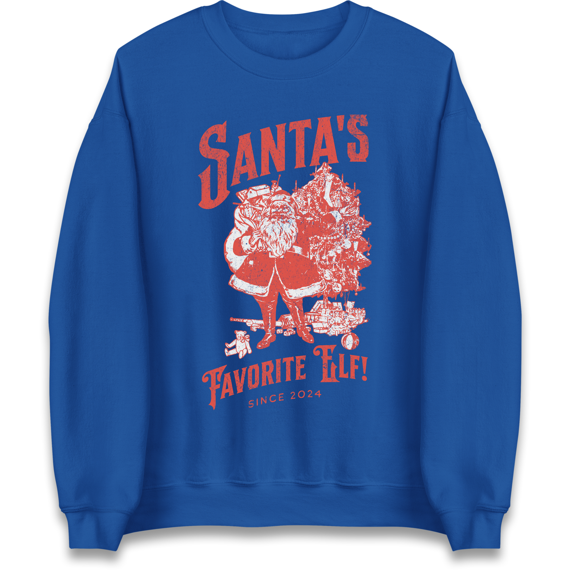 Santas Favourite Elf Christmas Sweatshirt