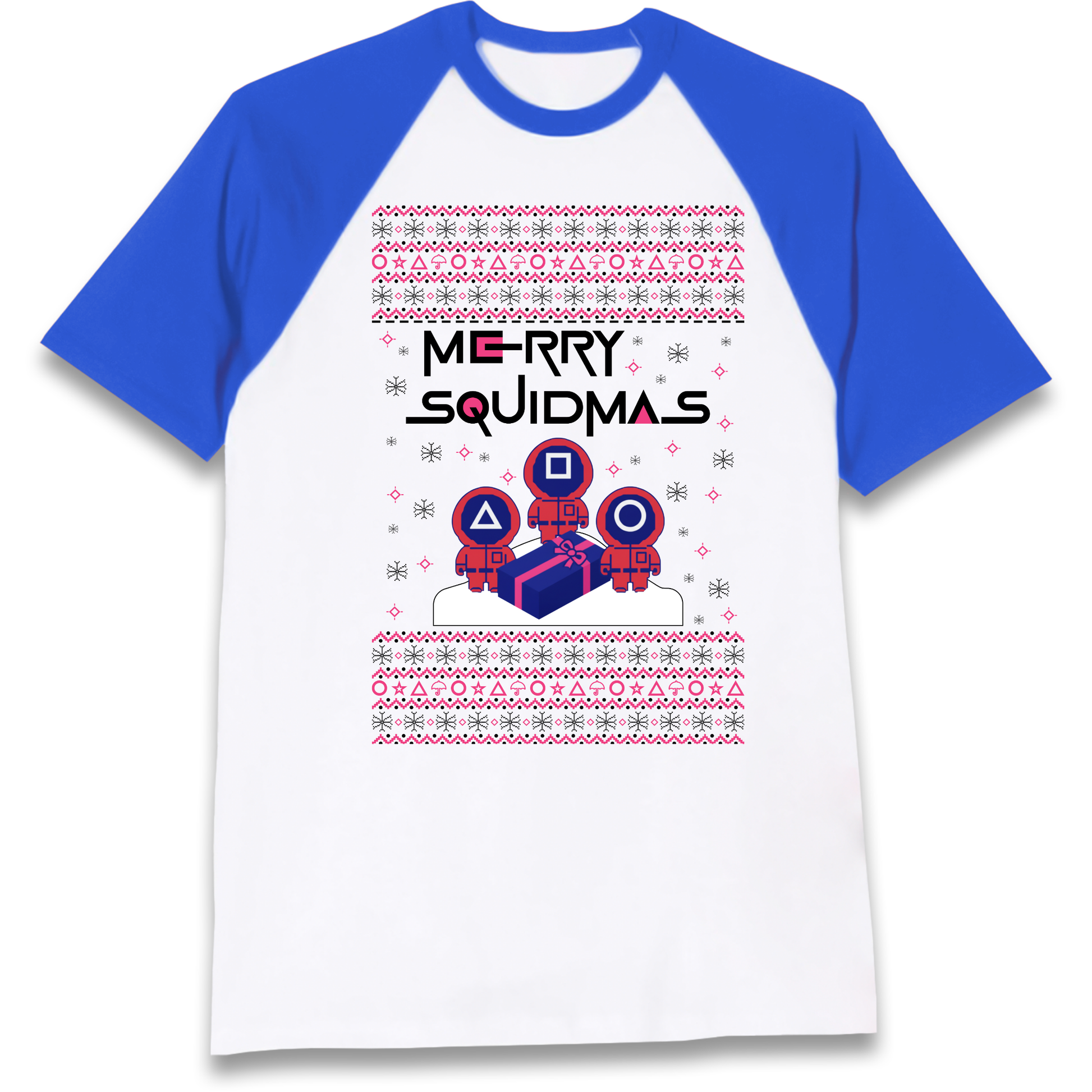 Squid Games Christmas Raglan T Shirt