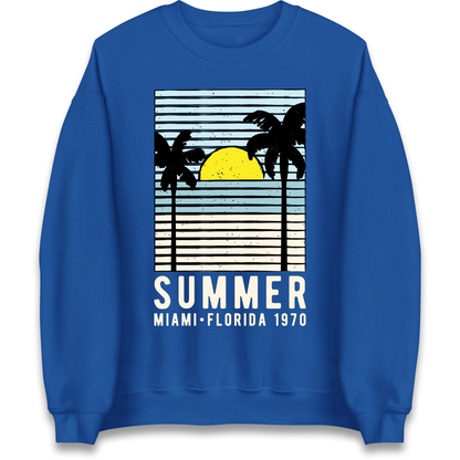 Summer Miami Florida 1970 Sweatshirt