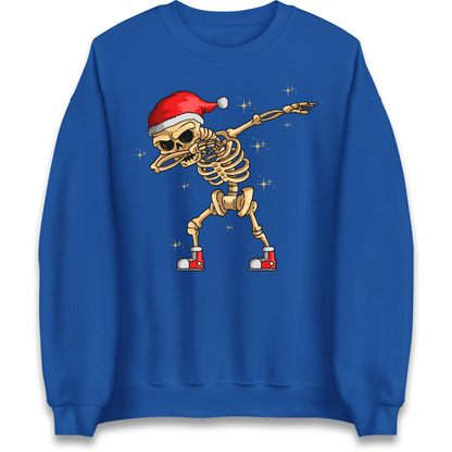 Santa Skellington Dabbing Christmas Sweatshirt