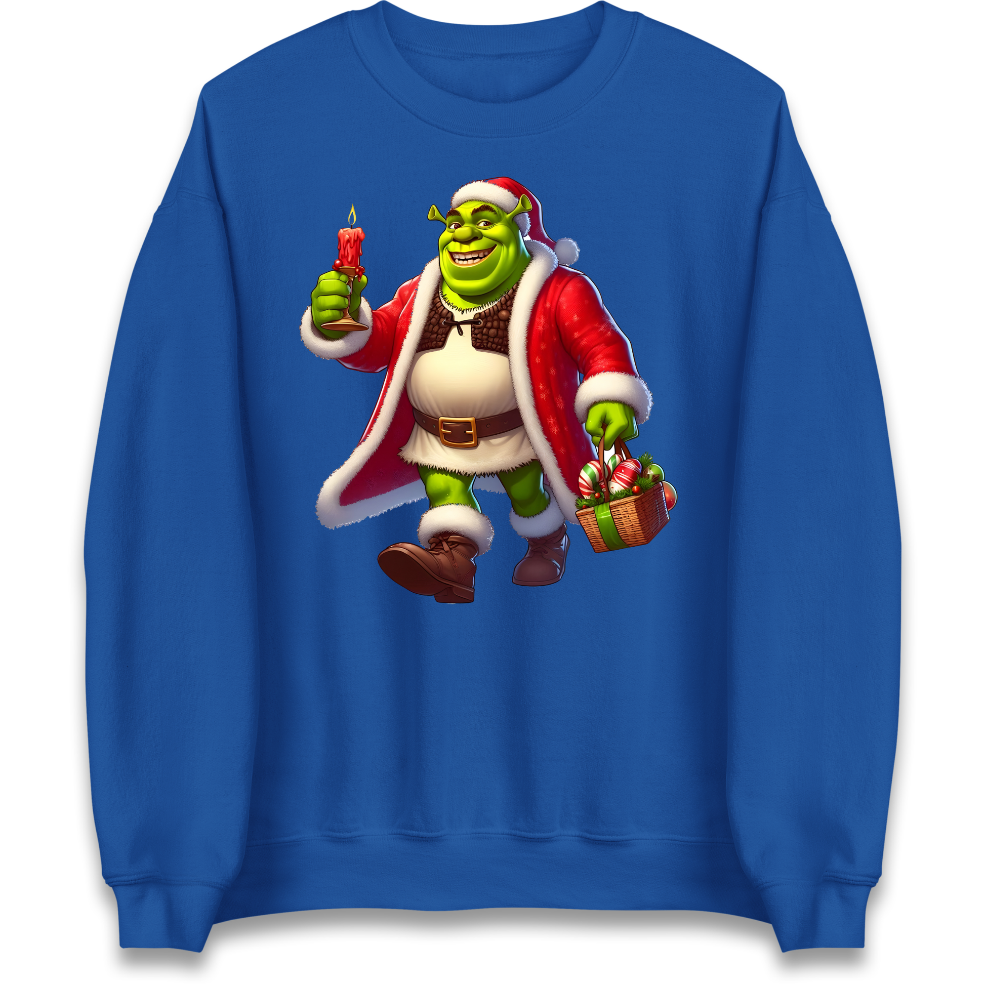Shrek Santa Candle Sweatshirt
