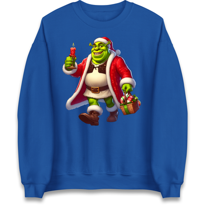 Shrek Santa Candle Sweatshirt