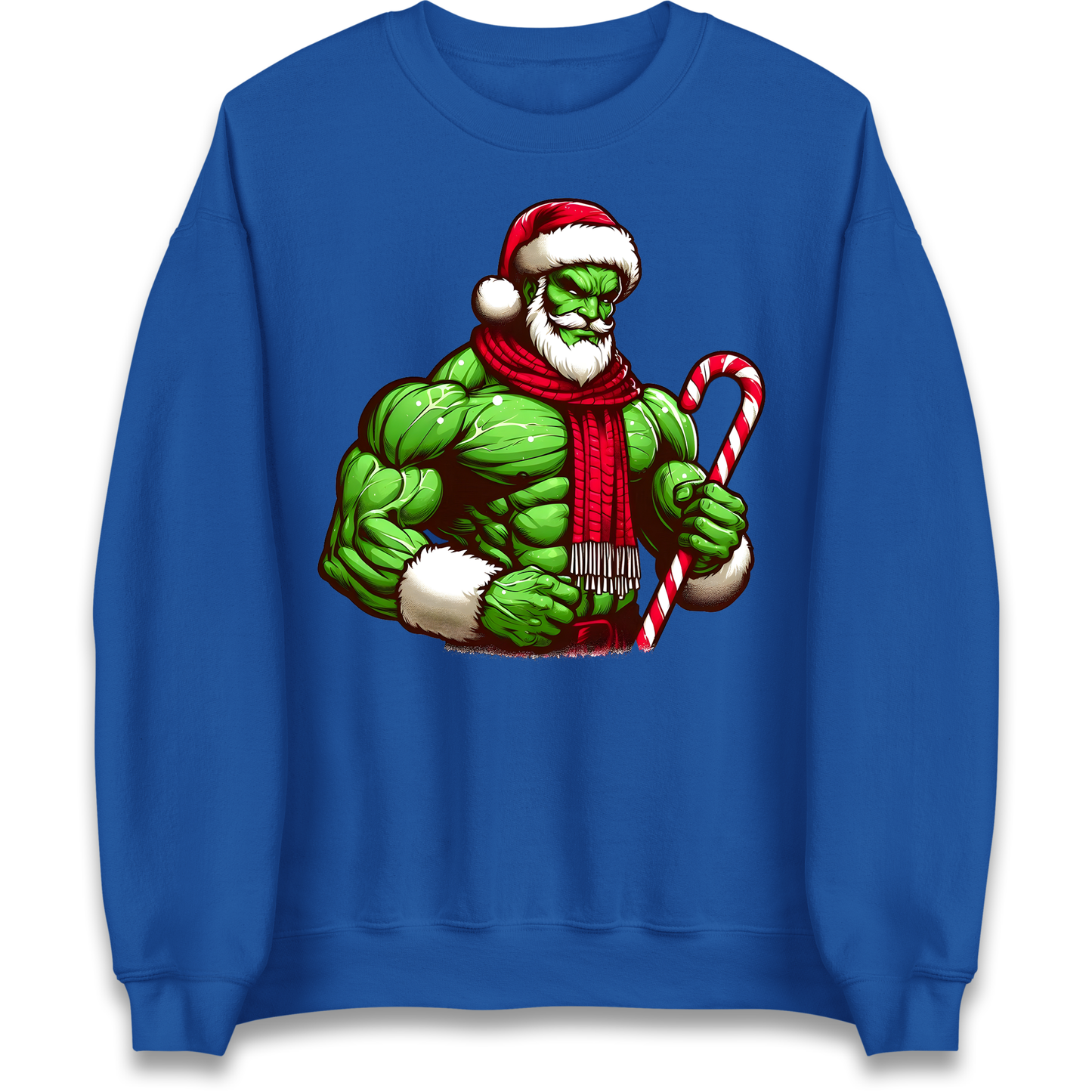 The Hulk Candy Cane Santa Sweatshirt