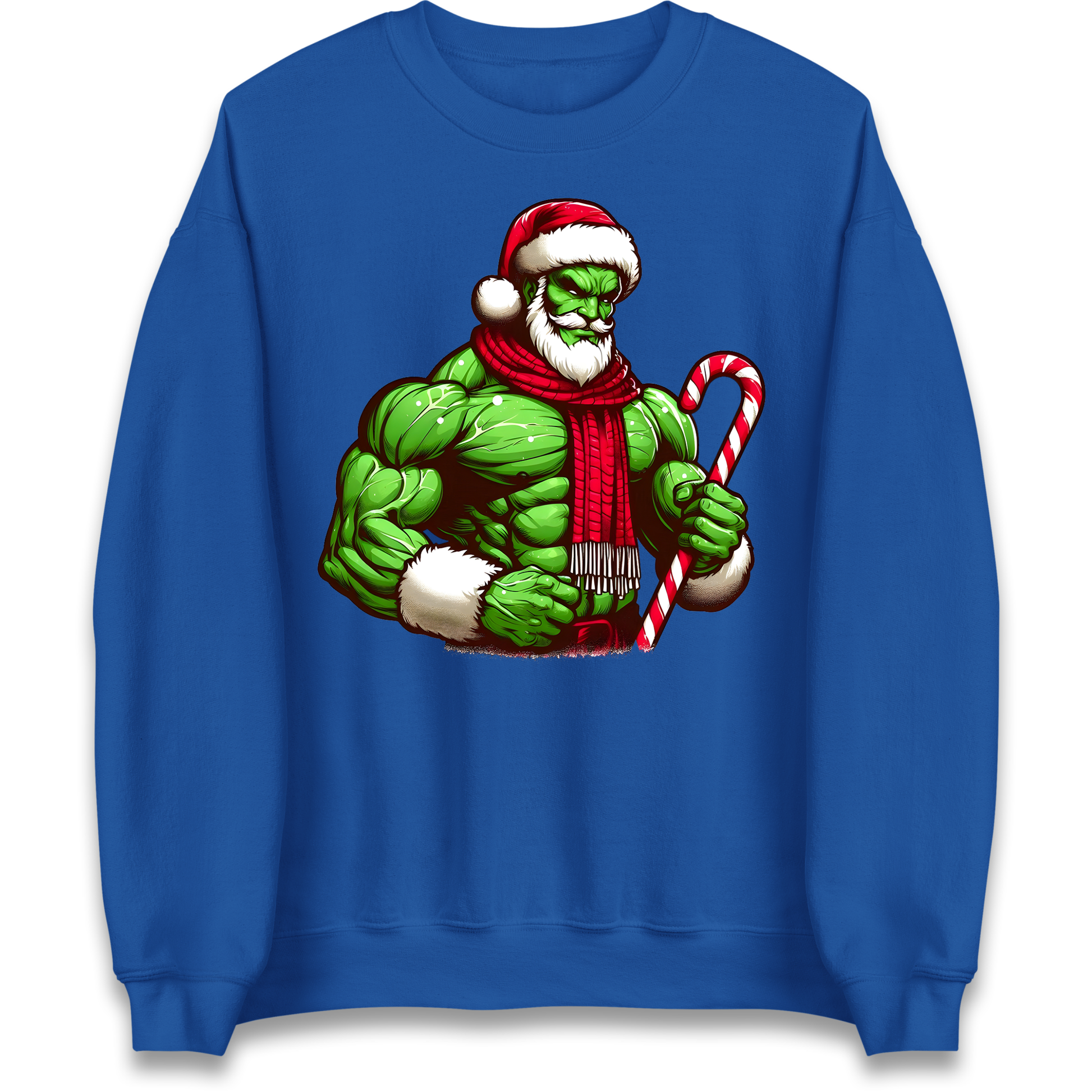 The Hulk Candy Cane Santa Sweatshirt