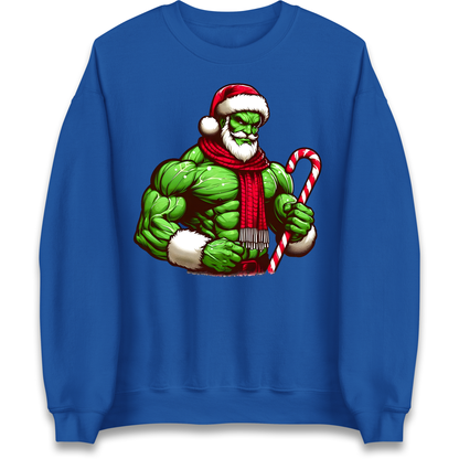 The Hulk Candy Cane Santa Sweatshirt