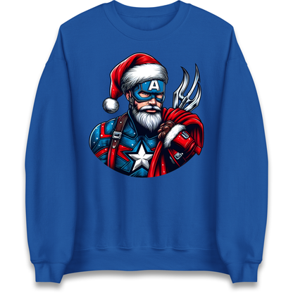 Captain America Santa Sweatshirt