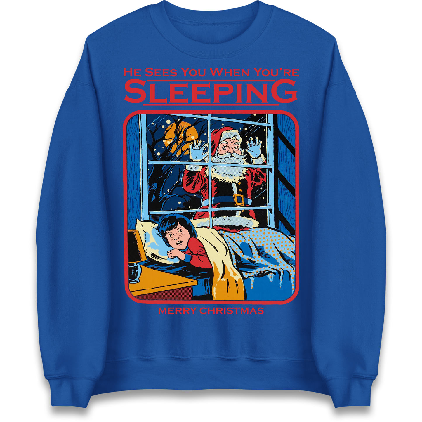 Creepy Santa Claus Christmas Sweatshirt