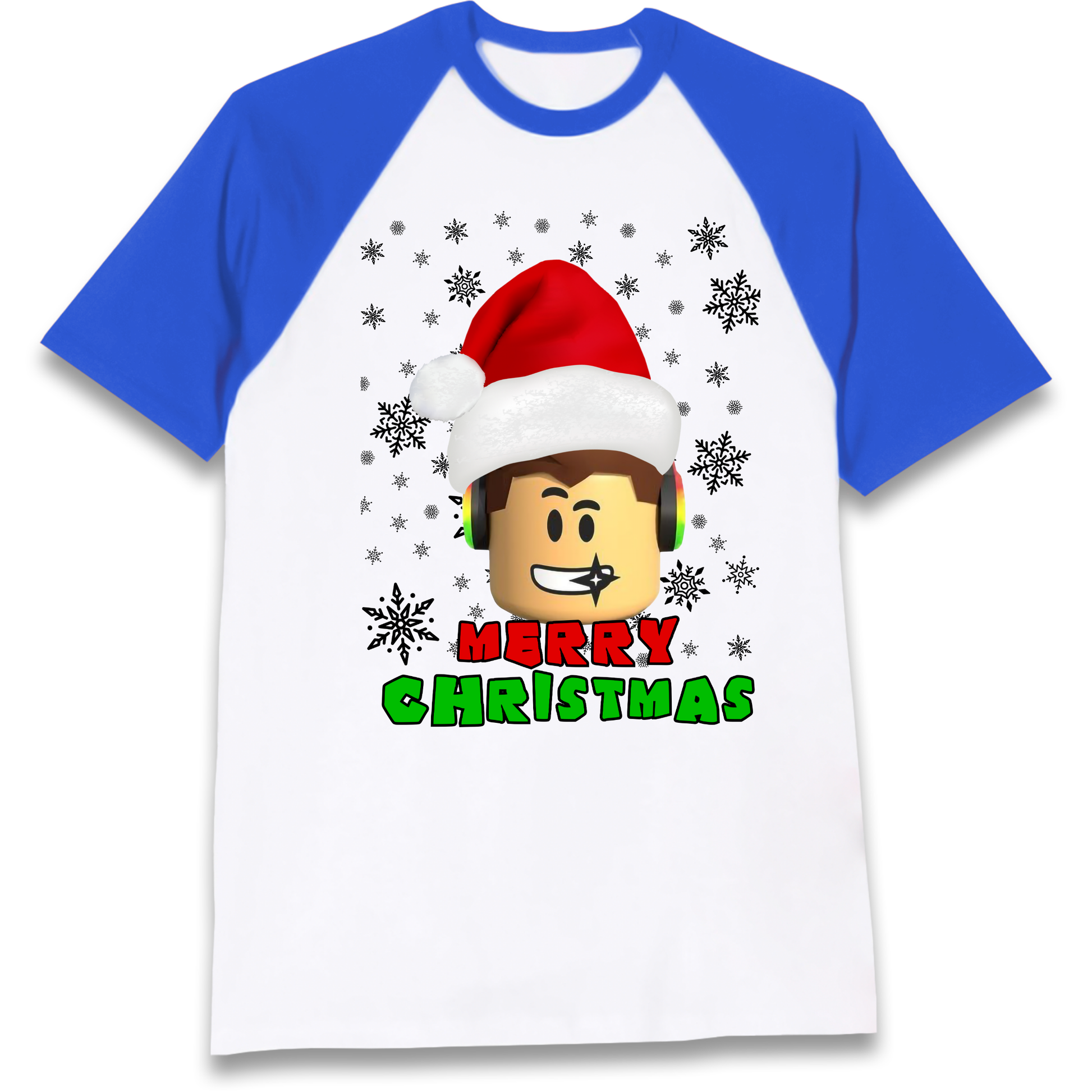 Roblox christmas Raglan T Shirt