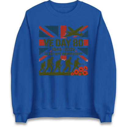 VE Day 80th Anniversary 1945 2025 Sweatshirt
