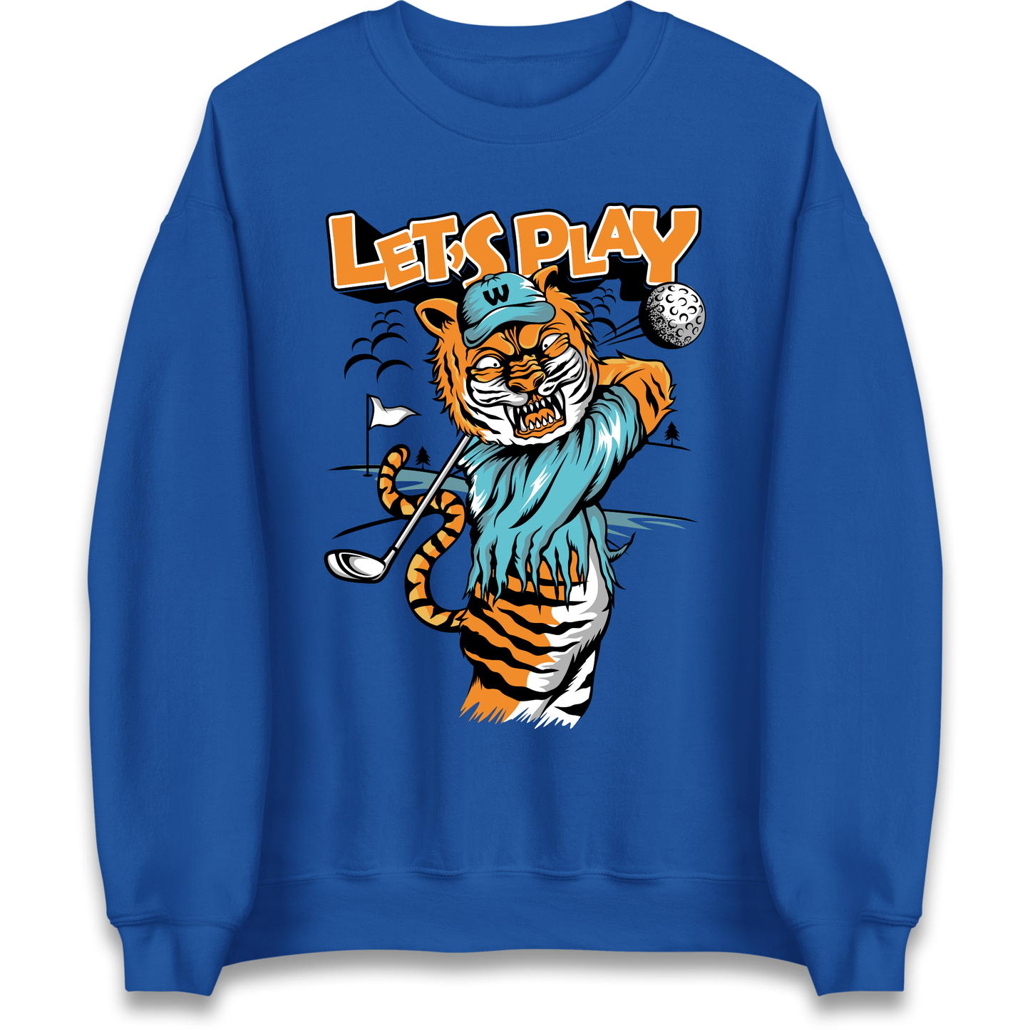 Lets Play Golf Tiger Sweatshirt