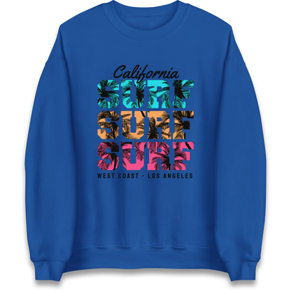 California Surf Surf Surf Sweatshirt