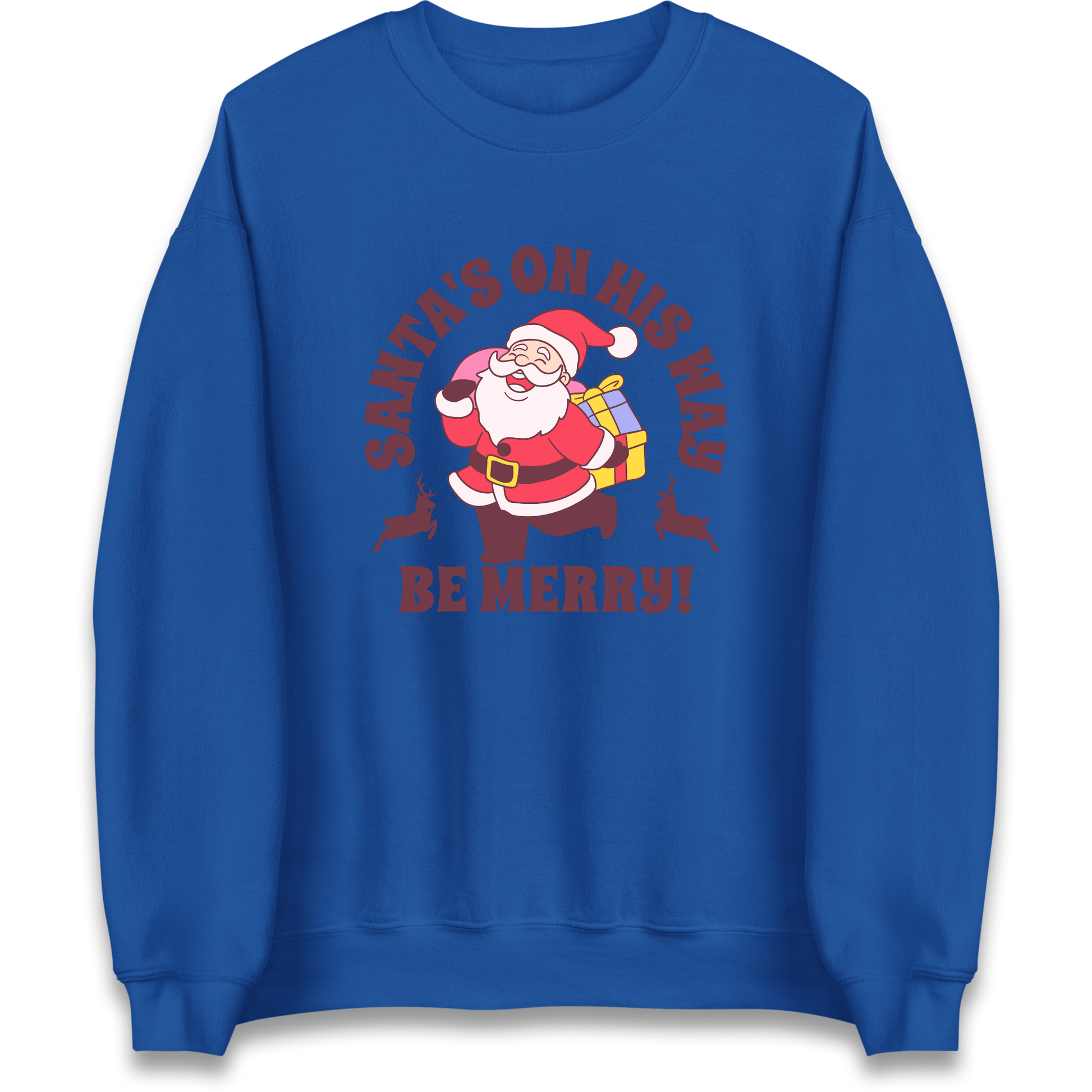 Santa's On His Way Christmas Sweatshirt