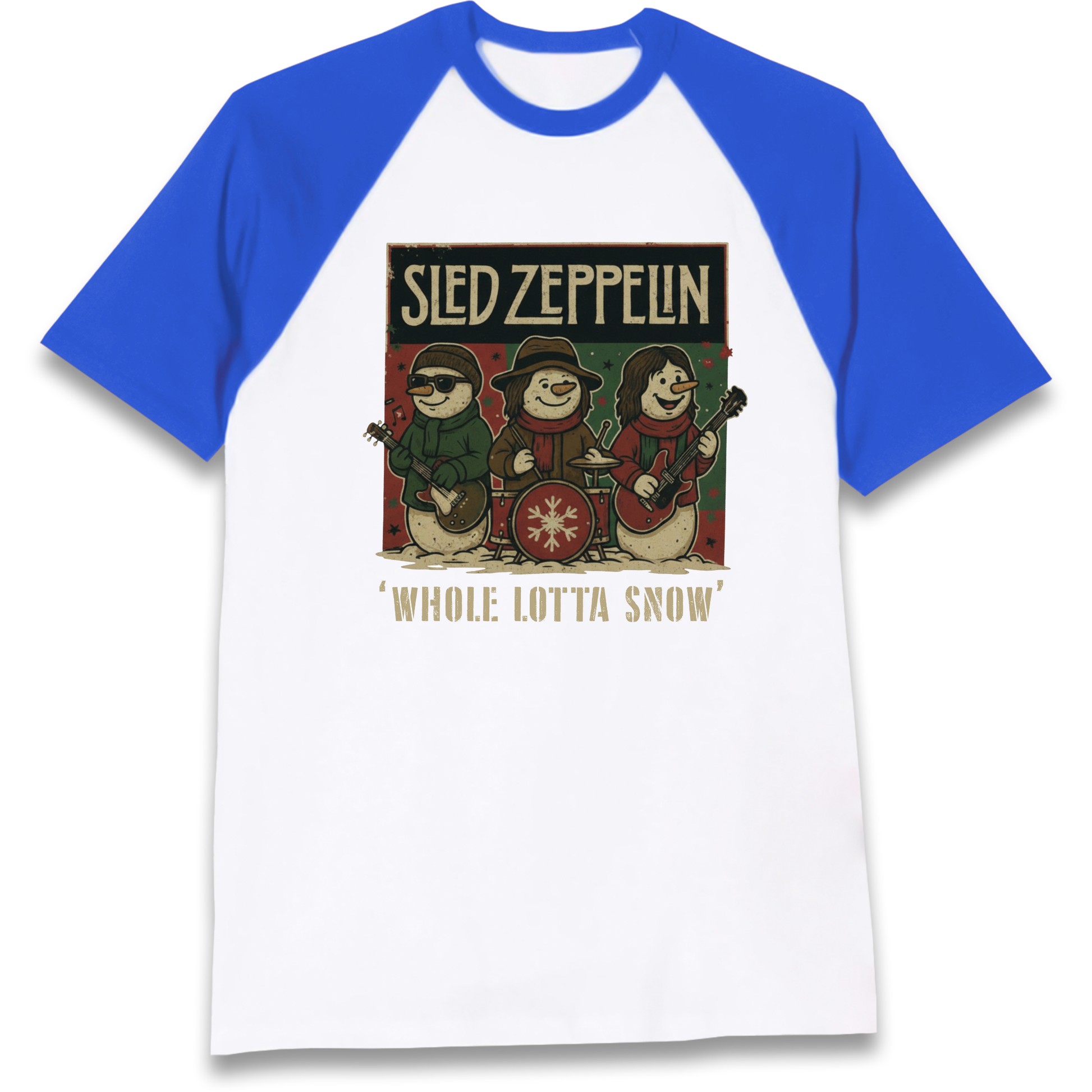 Led Zeppelin Christmas Raglan T Shirt