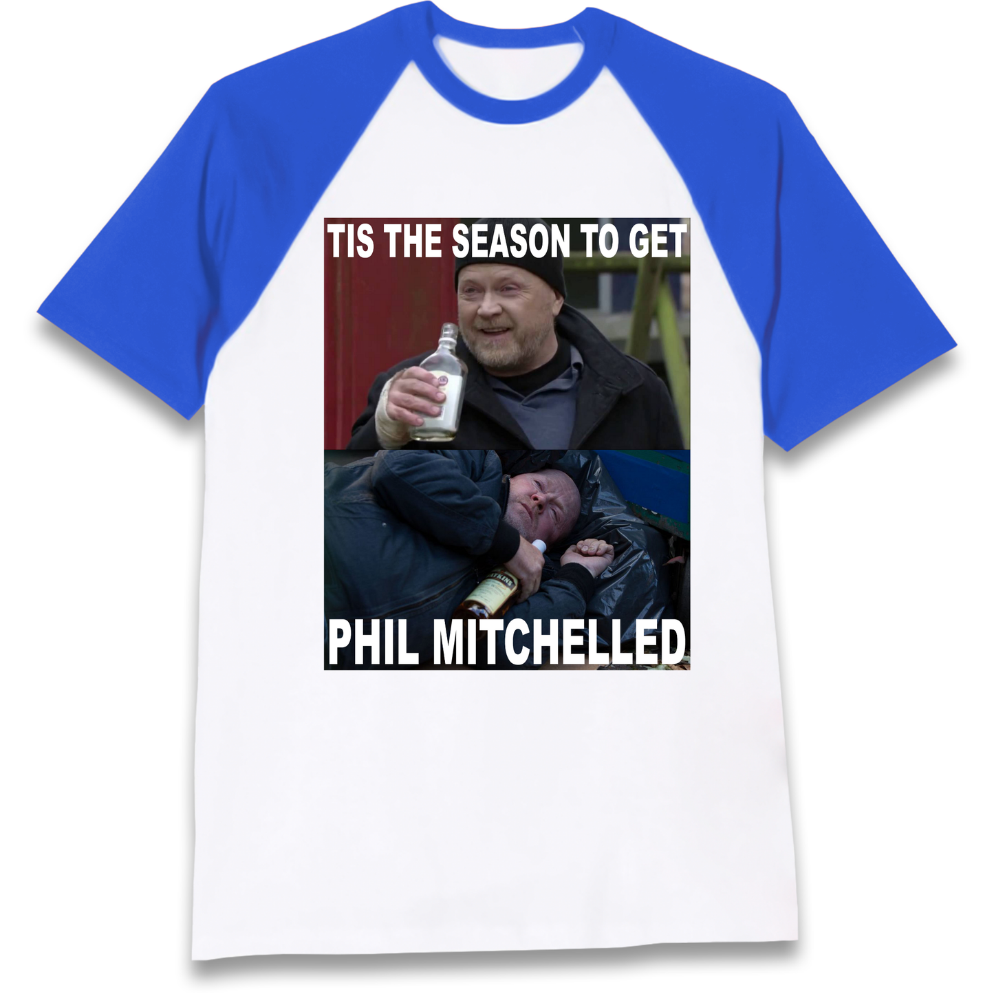 Phil Mitchell Christmas Raglan T Shirt