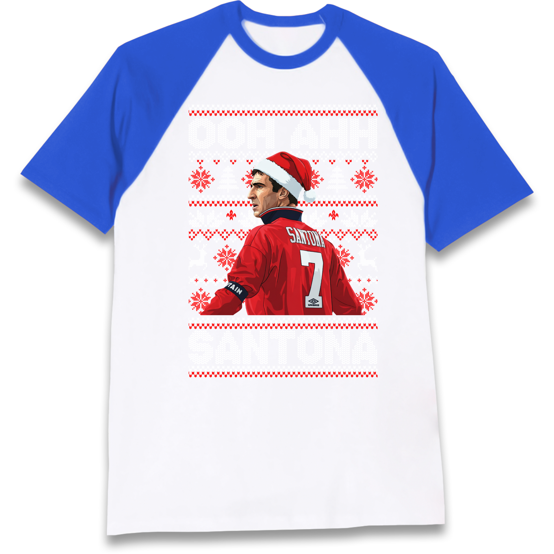 M'nchester United Christmas Raglan T Shirt