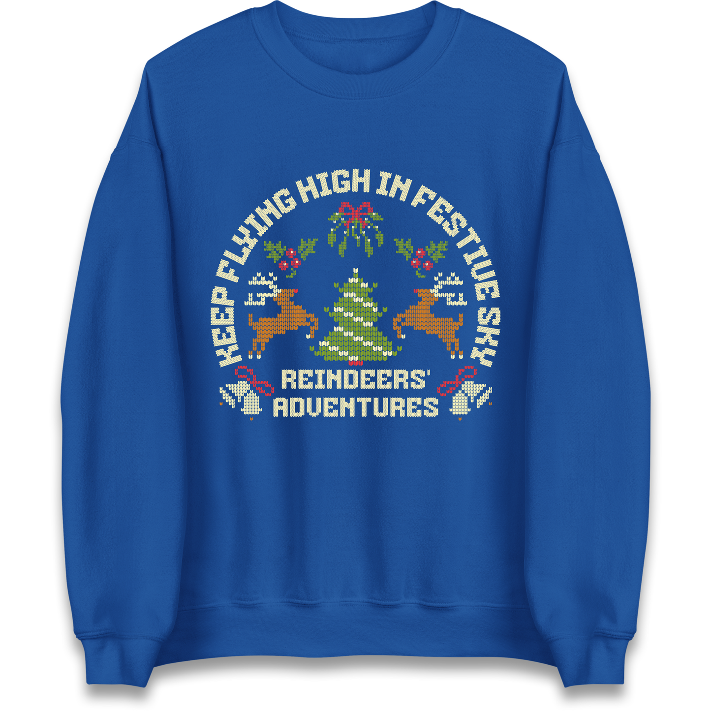 Keep Flying High In Festive Sky Christmas Sweatshirt