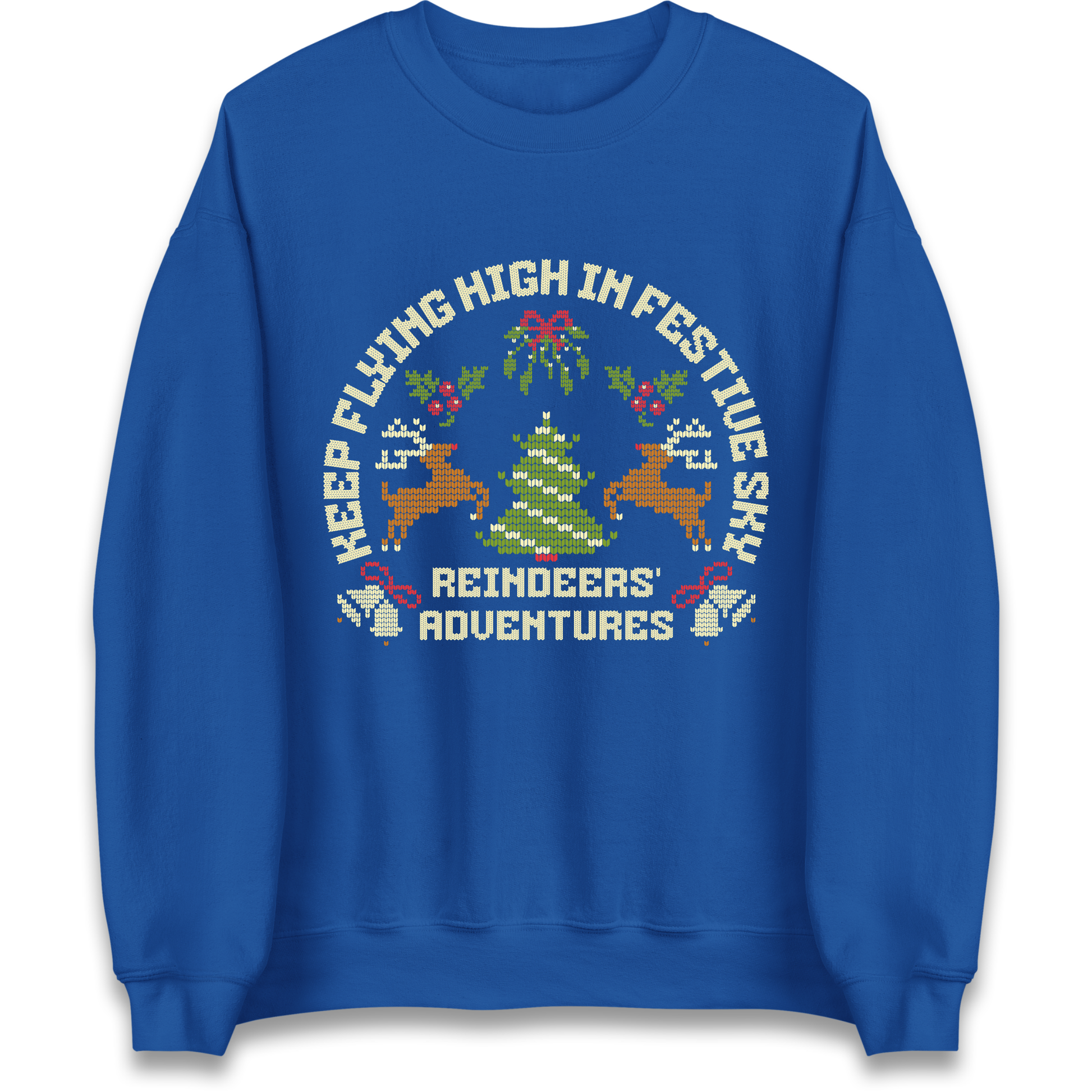 Keep Flying High In Festive Sky Christmas Sweatshirt