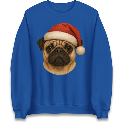 Pug Face Christmas Sweatshirt