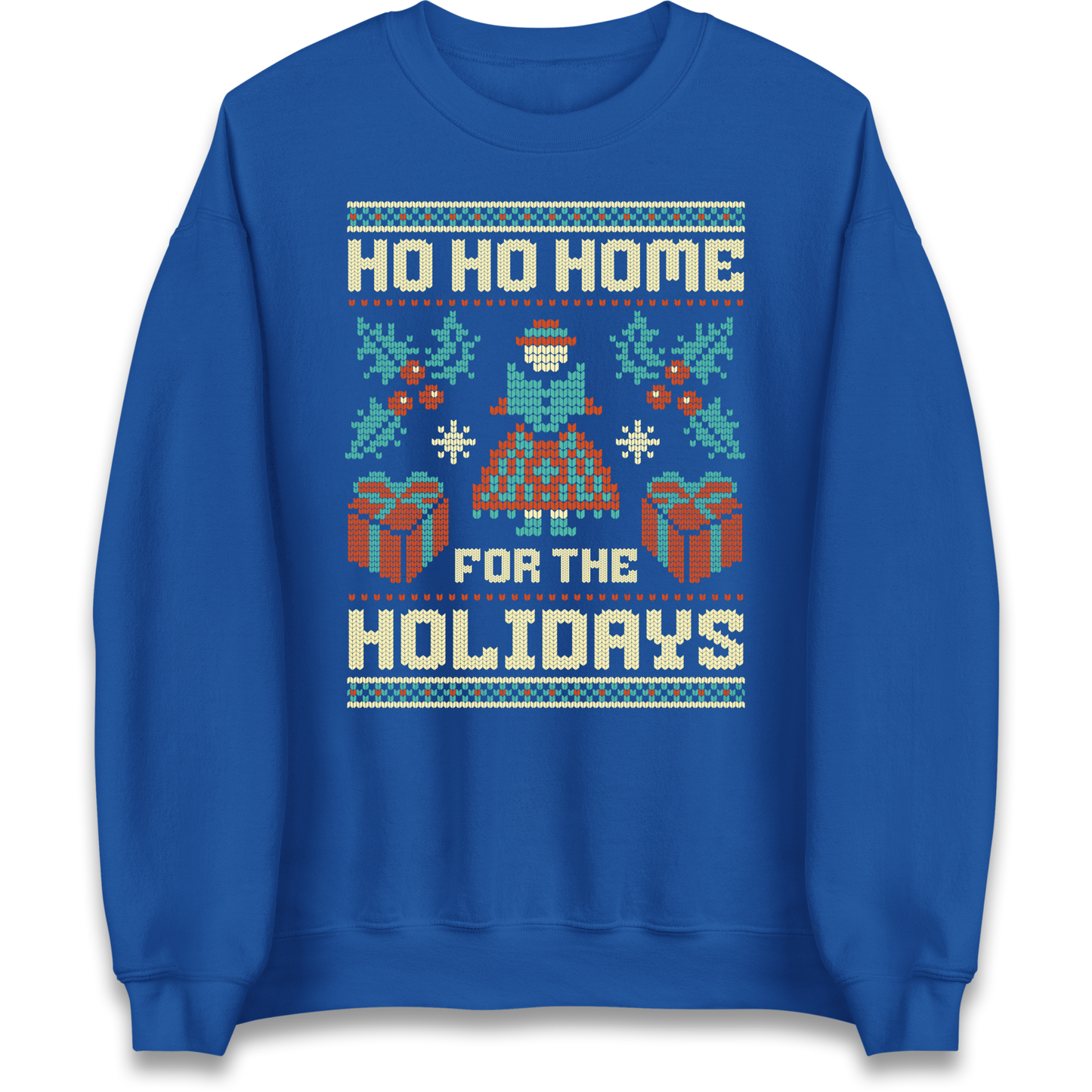 HO HO Home For the Holidays Christmas Sweatshirt