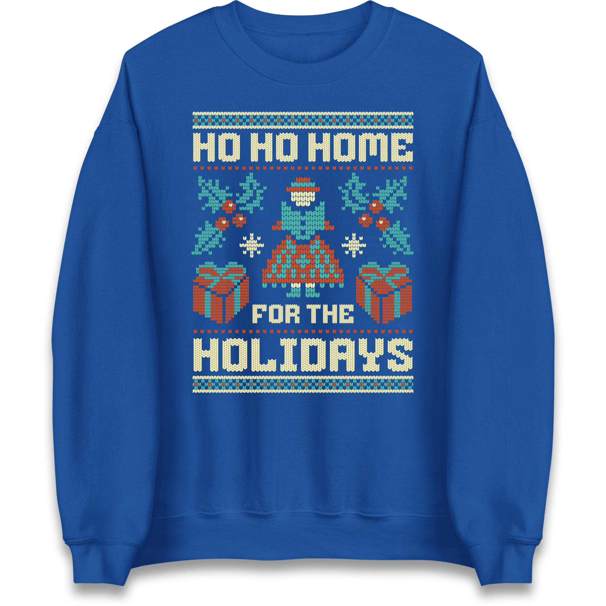 HO HO Home For the Holidays Christmas Sweatshirt