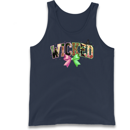 Wicked pink and green Bow Tank Top