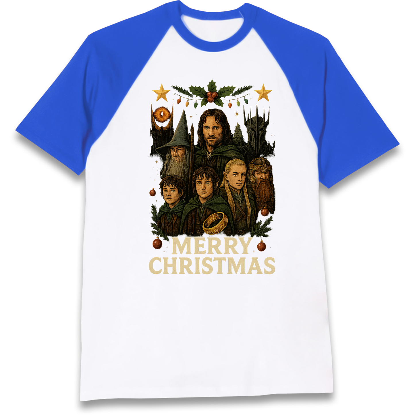 Lord of The Rings Christmas Raglan T Shirt