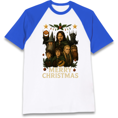 Lord of The Rings Christmas Raglan T Shirt