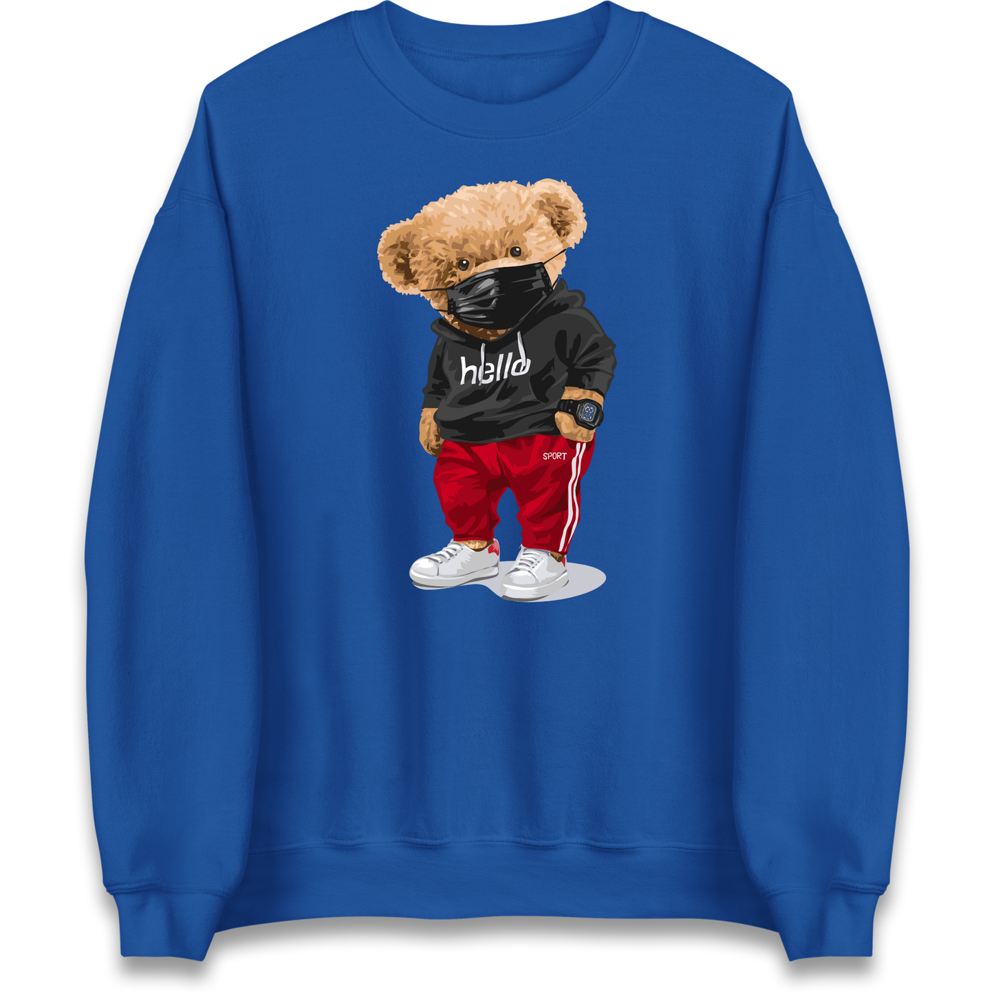 Teddy Bear Hello Streetwear Sweatshirt