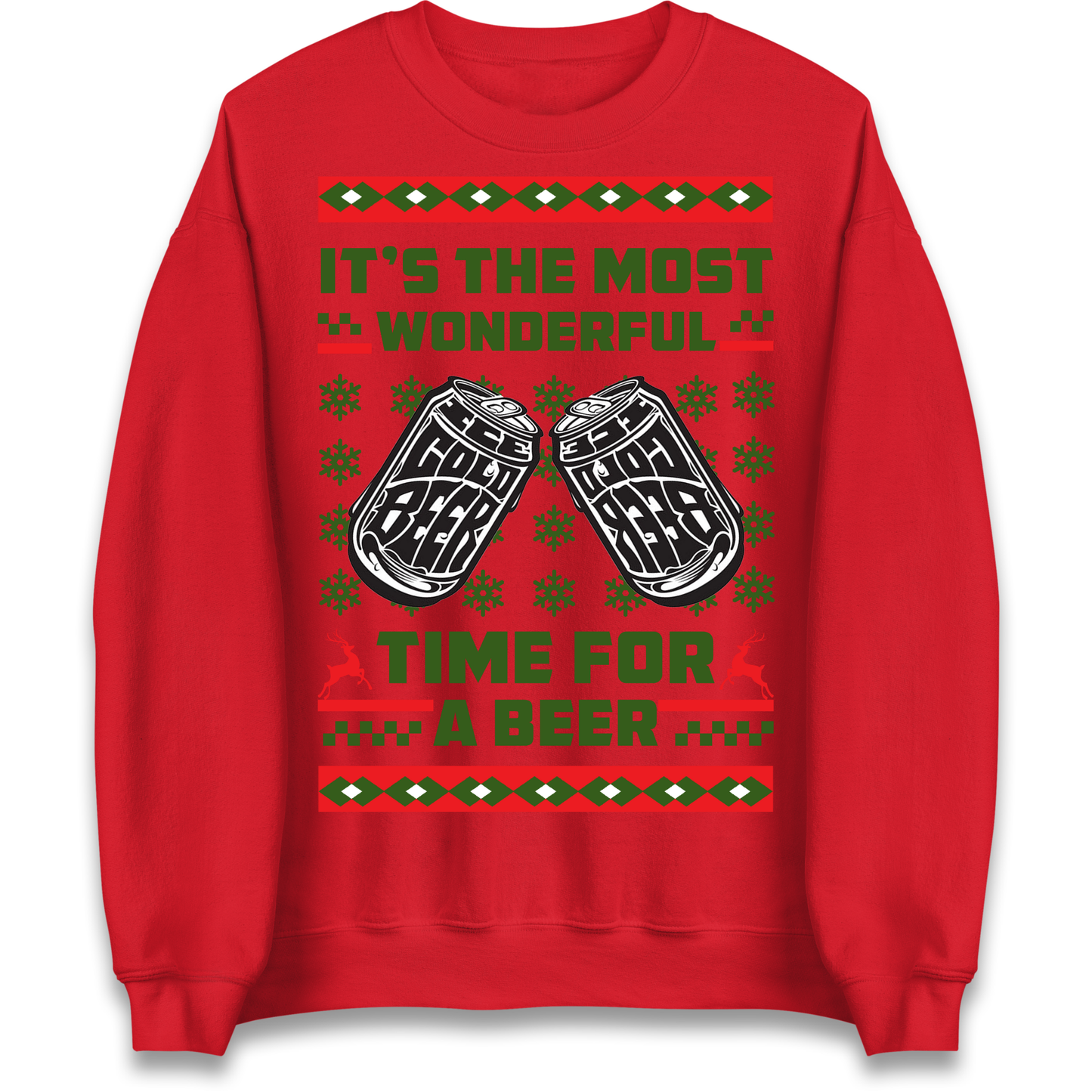 Its The Most Wonderful Time For A Beer Christmas Sweatshirt