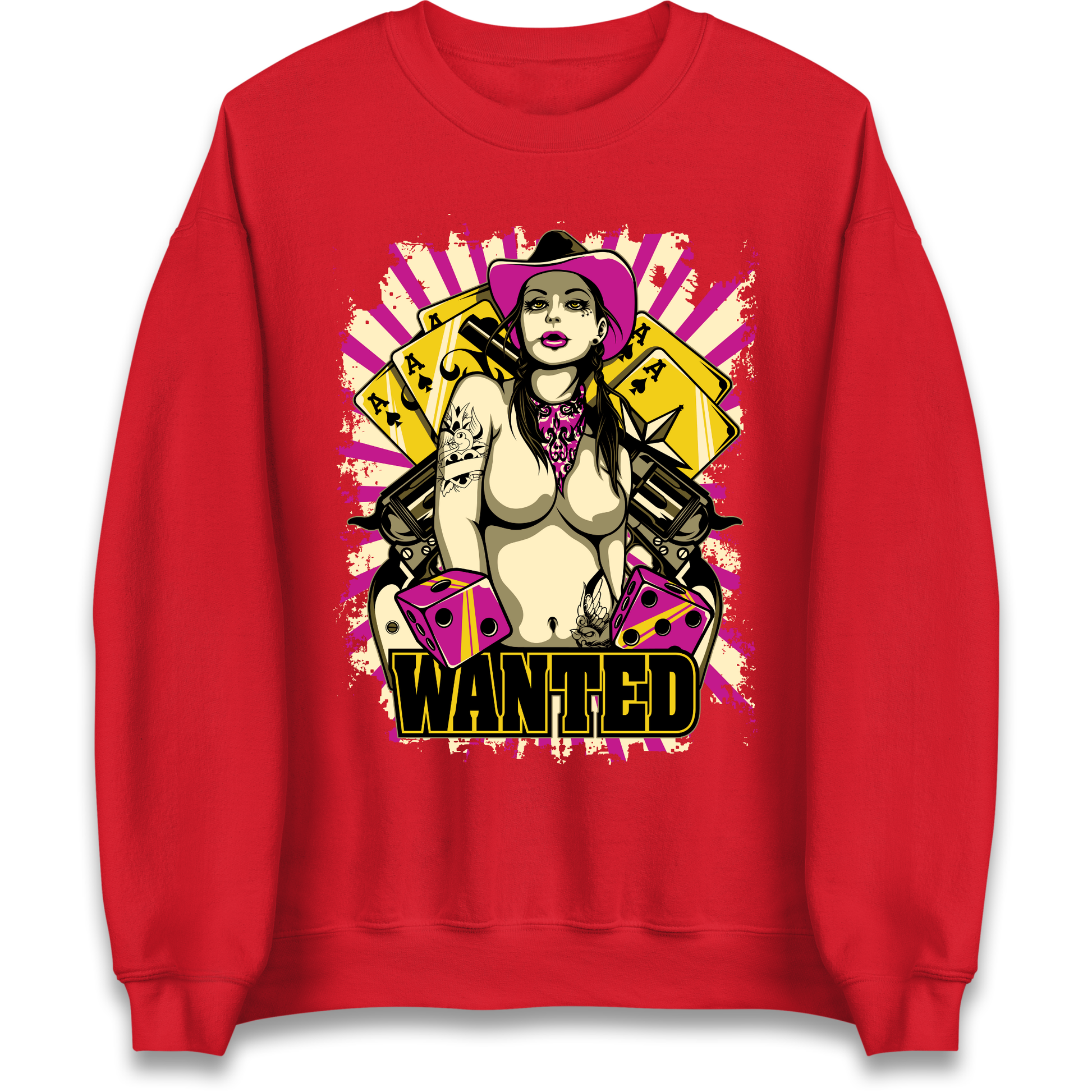 Wanted Ace Of Spades Sweatshirt