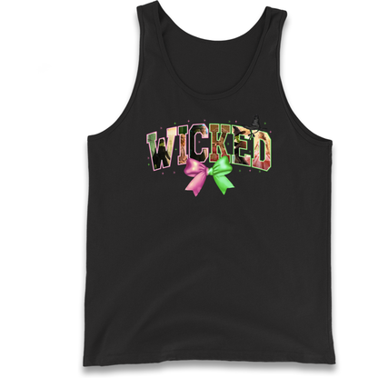 Wicked pink and green Bow Tank Top