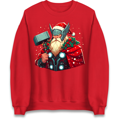 Viking Thor Santa Sweatshirt