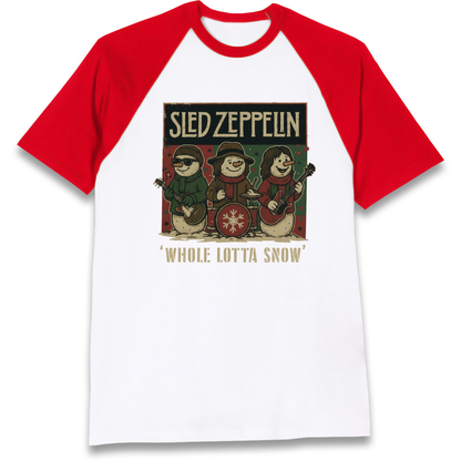 Led Zeppelin Christmas Raglan T Shirt