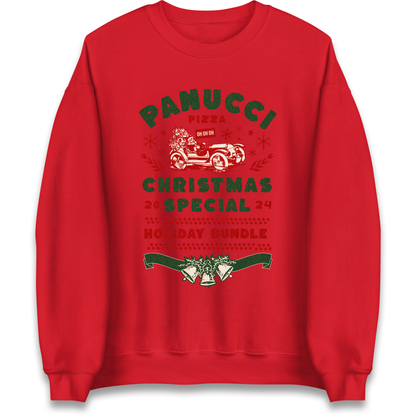 Panucci Pizza Christmas Special Christmas Sweatshirt