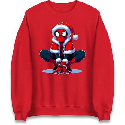 Spiderman Christmas Jumper Adult