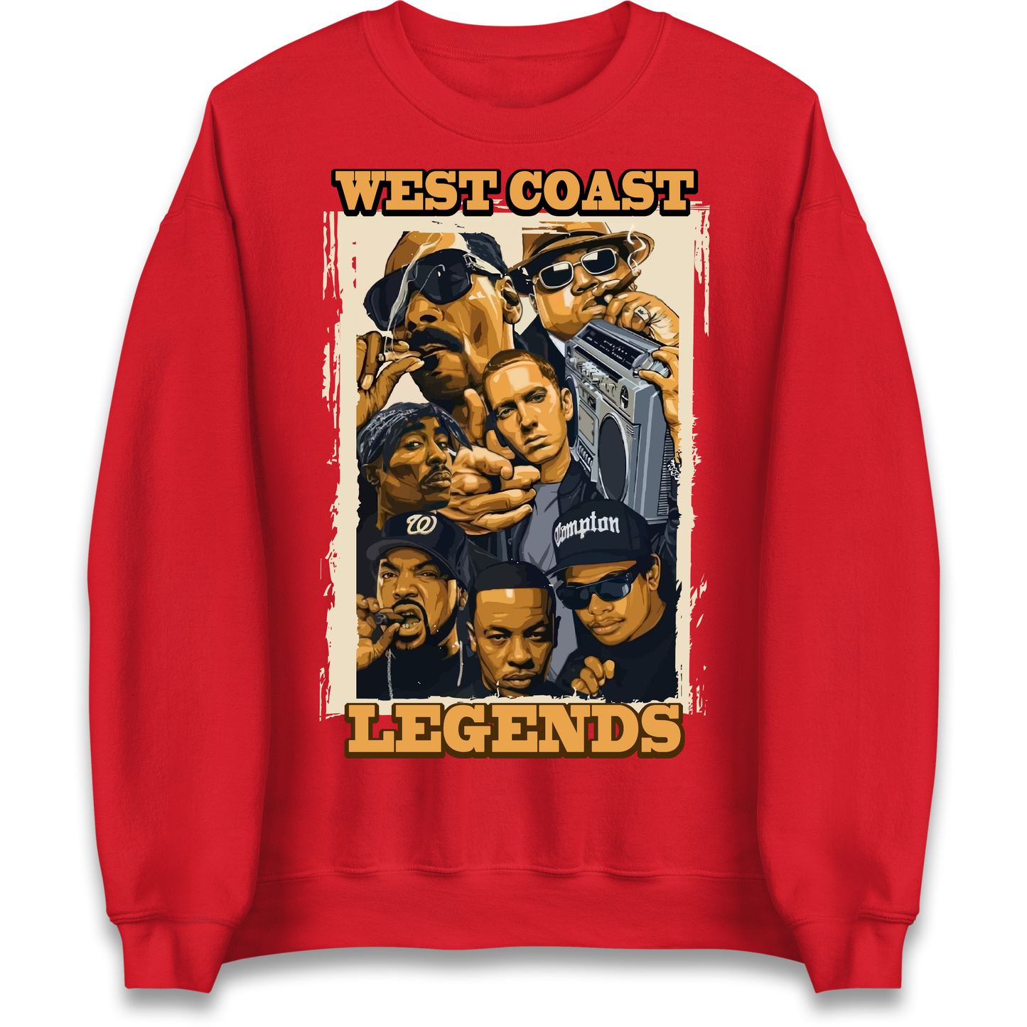 West Coast Legends Rappers Sweatshirt